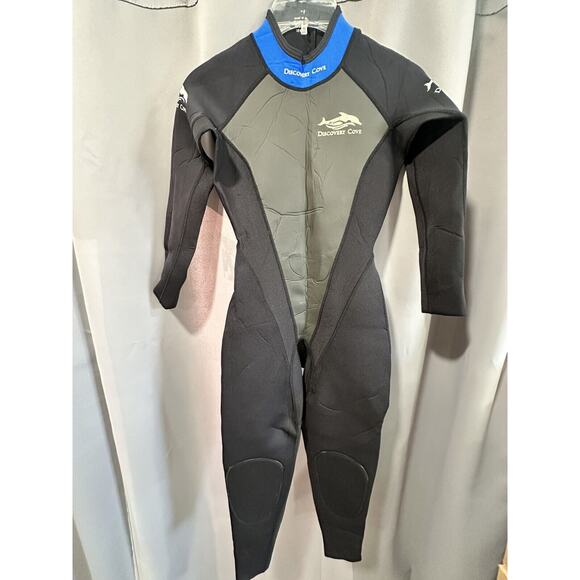 Discovery Cove Ocean Tec Long Sleeve Back Zip Full Wetsuit Black Womens Size 4 - Picture 1 of 3
